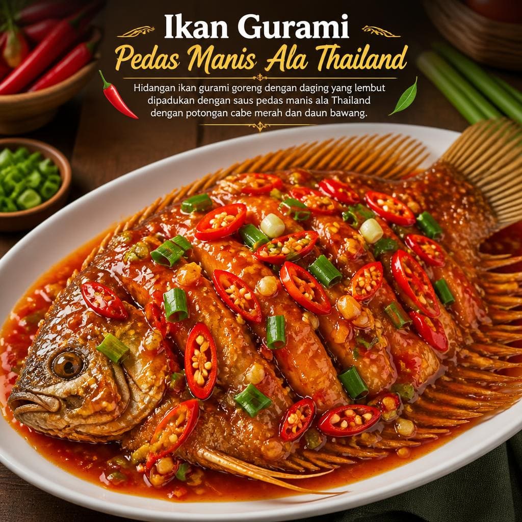 Ikan Gurami Pedas Manis Ala Thailand D’ Cost Seafood